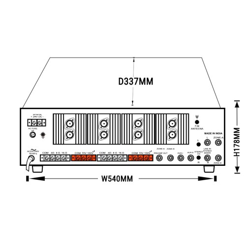 Denson 1515ue  High power mixer Amplifier